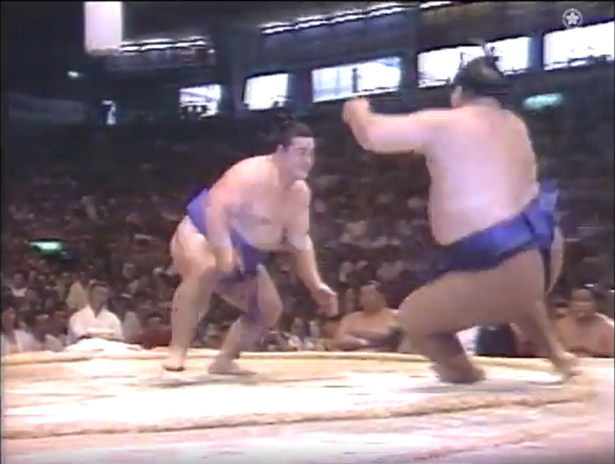 アーカイブ場所】 昭和60年七月場所 十一日目。 西幕下5枚目の大鷹は