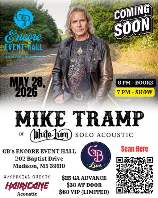 miketrampmusic's tweet image. Madison, Mississippi, here I come. Looking so much forward to be the first artist in this new cool venue. Get your tickets here: georgiabluelive.ticketspice.com/georgia-blue-e…

#miketramp #solo #acoustic #live #concert #madison #mississippi #georgiablue #gbsencoreeventhall #encoreeventhall