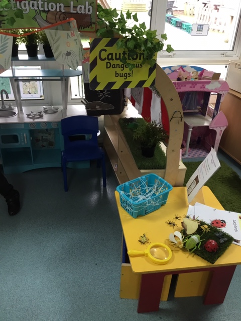 ApplegarthAc's tweet image. Nursery are learning about Spring. We made kites from paper plates and the children had a go at flying them. We also have our own minibeast lab out for exploring as we are looking and learning about them too. #learning #excitement @thesteptrust