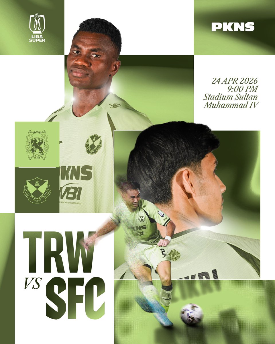 selangorfc's tweet image. Skuad #SFC akan bertandang ke Kota Bharu, Kelantan buat perlawanan #LS23 menentang The Real Warriors. Ayuh, #GergasiMerah ku! ❤️💛  Setiap mata bermakna! 💪

⚽️ Kelantan TRW FC 🆚 Selangor FC
🏟️ Stadium Sultan Muhammad IV, Kota Bharu
🗓️ 24 April 2026
🕗 9:00 PM
📺 Astro Arena