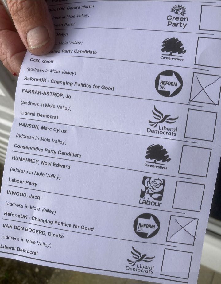 Reform Dorking and Horley tweet media