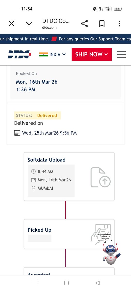 i_saheen's tweet image. Extremely frustrated with @DTDCIndia! Emails on 4th &amp;amp; 11th ignored. After 25-min calls, it's clear my gift box was stolen. They are running a fraud scheme, stealing contents and resealing boxes. Beware of this cheating company! #DTDC #Fraud #ConsumerAlert"m1000366160