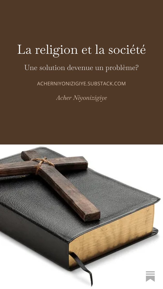 Aniyonizigiye's tweet photo. La religion est-elle réellement utile, ou n’est-elle qu’un instrument de manipulation et d’oppression ?
La question mérite qu’on s’y arrête — elle nous concerne tous. Je vous invite à y réfléchir avec moi sur mon compte Substack. https://t.co/ybJG3pxkxn https://t.co/8sEHFH2Pm0