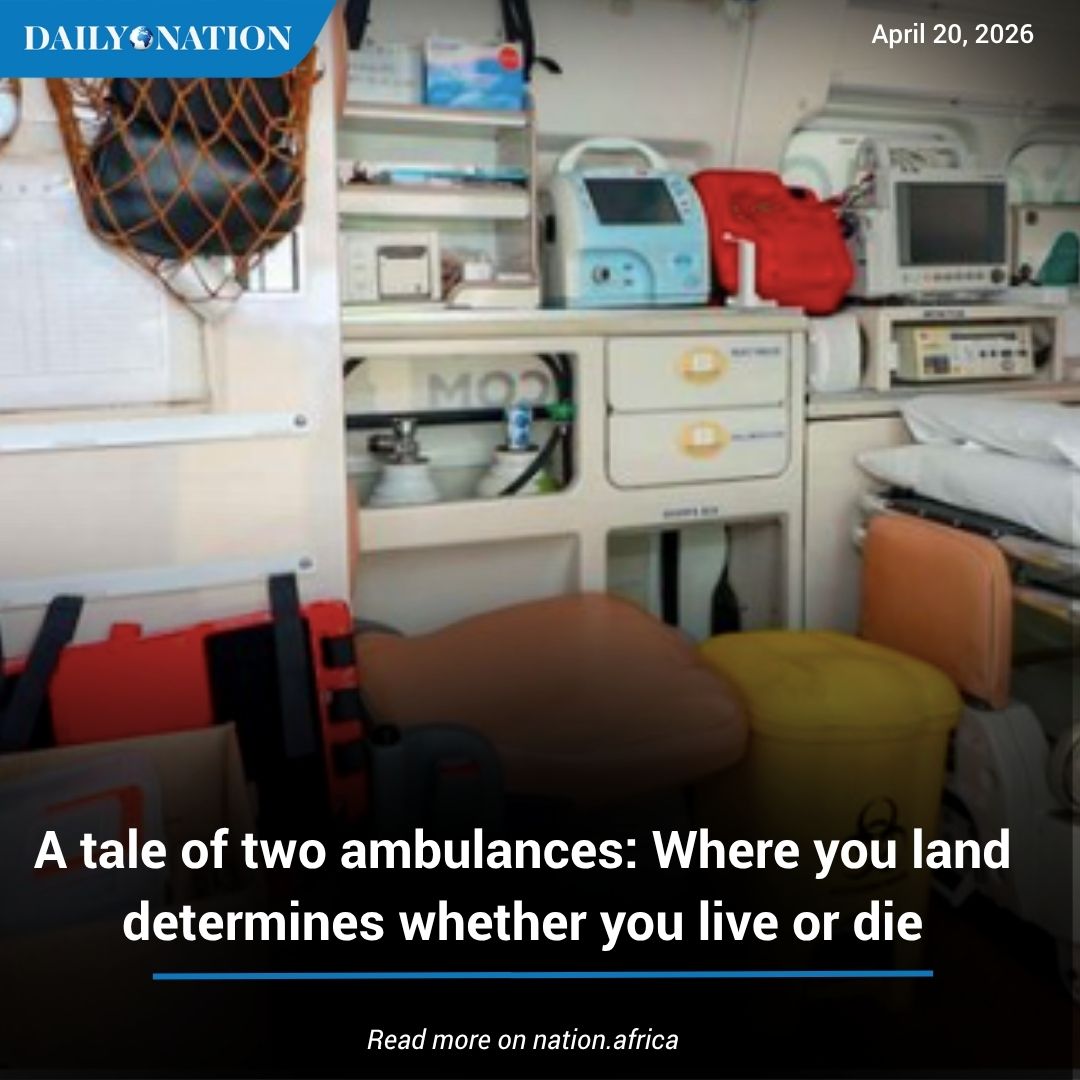 NationAfrica's tweet image. From advanced life support units to bare county vehicles, a hidden crisis shapes survival chances during emergencies across the country. #HealthyNation zurl.co/oQK9h