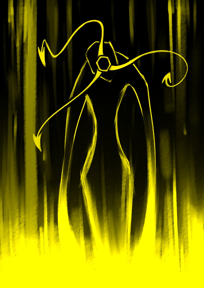 Briefly thought of this sorta thing a few times while episodes were still releasing. 
Just a vaguely feminine silhouette.