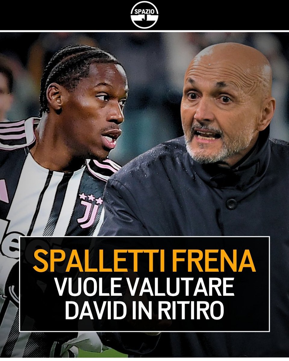Spazio_J's tweet image. La cessione di David continua a essere un'ipotesi, ma Spalletti al momento frena 🚨

Secondo Tuttosport, il tecnico ha apprezzato l'atteggiamento del canadese e vorrebbe valutarlo nel ritiro precampionato 👀

Diteci se sareste d'accordo 👇

#david #spalletti