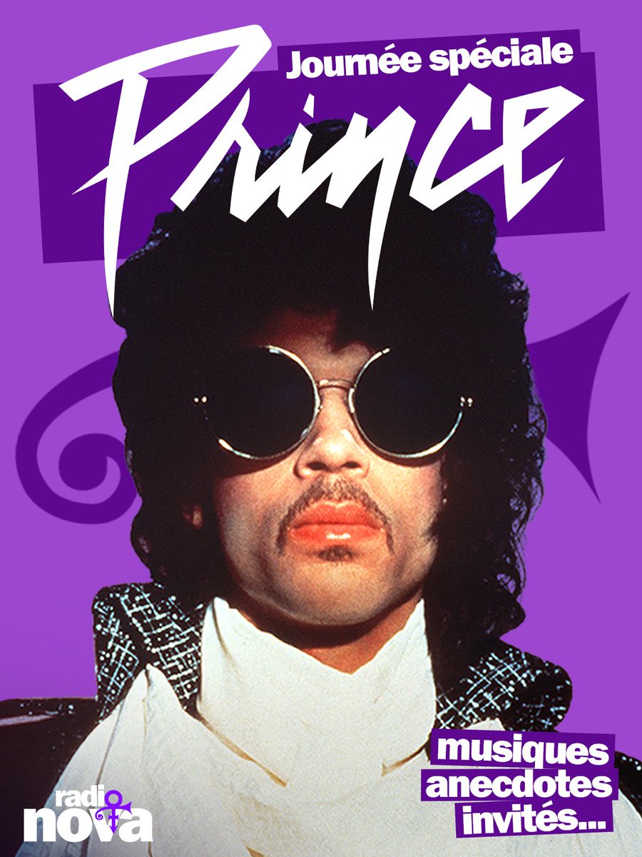 laRadioNova's tweet photo. Le 21 avril 2016, une légende de la musique nous quittait : Prince. Pour lui rendre hommage, Radio Nova bouscule ses programmes mardi 21 avril et teinte sa grille en violet 💜☔️ https://t.co/dRkDH1BjKN