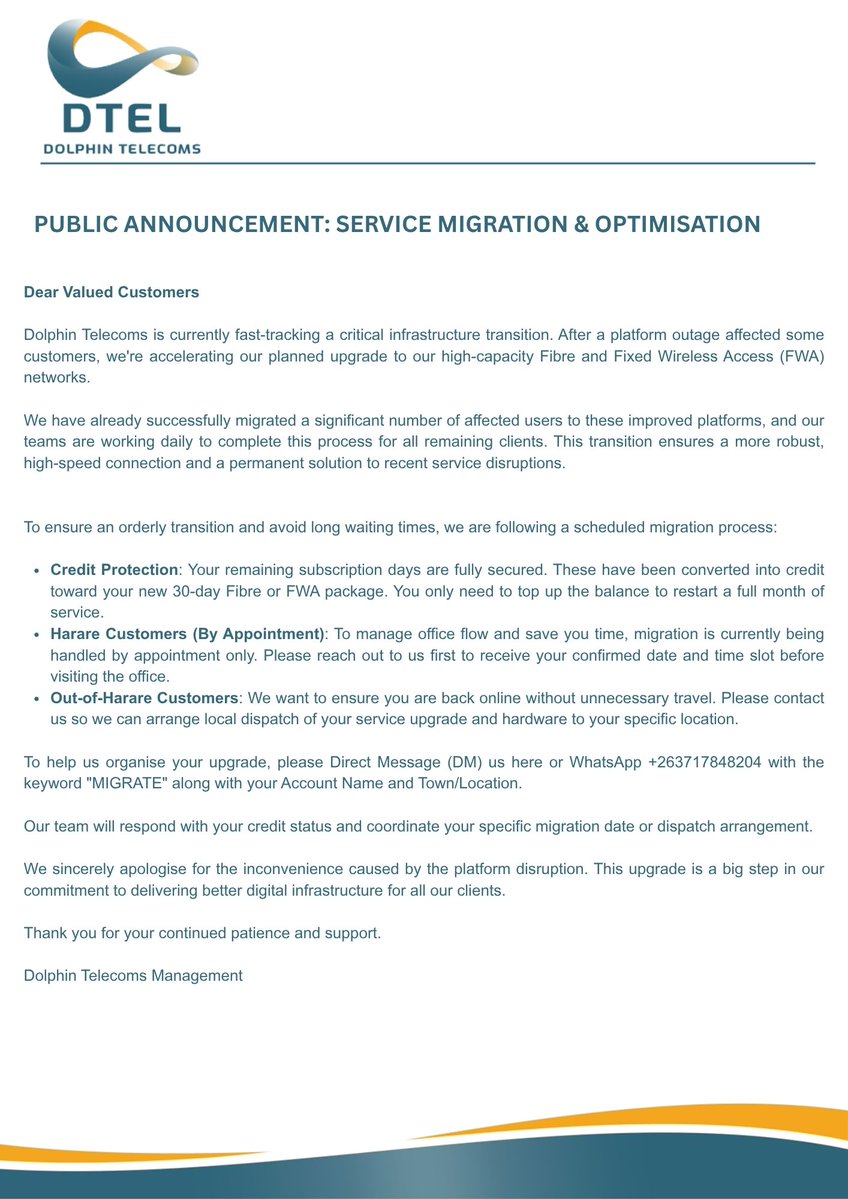 Dtel (Dolphin Telecoms) tweet media