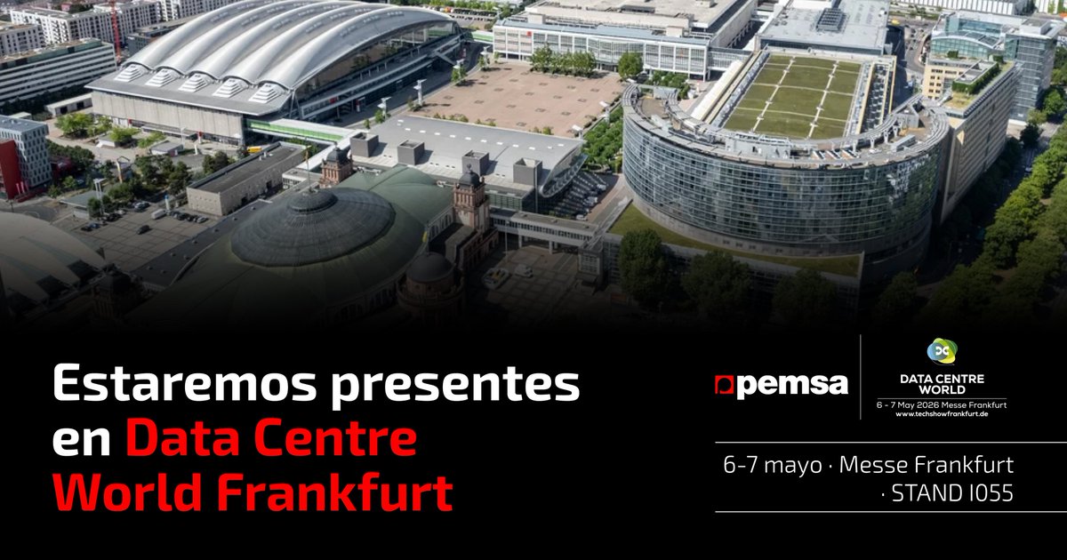 PemsaRejiband's tweet photo. 🔌Los próximos 6 y 7 de mayo estaremos en DCW Frankfurt.

📍 STAND I055

¡Ven y descubre cómo desde Pemsa impulsamos el desarrollo de centros de datos!

#DataCentreWorld #DCWFrankfurt #Pemsa https://t.co/F0IlbwTmuq