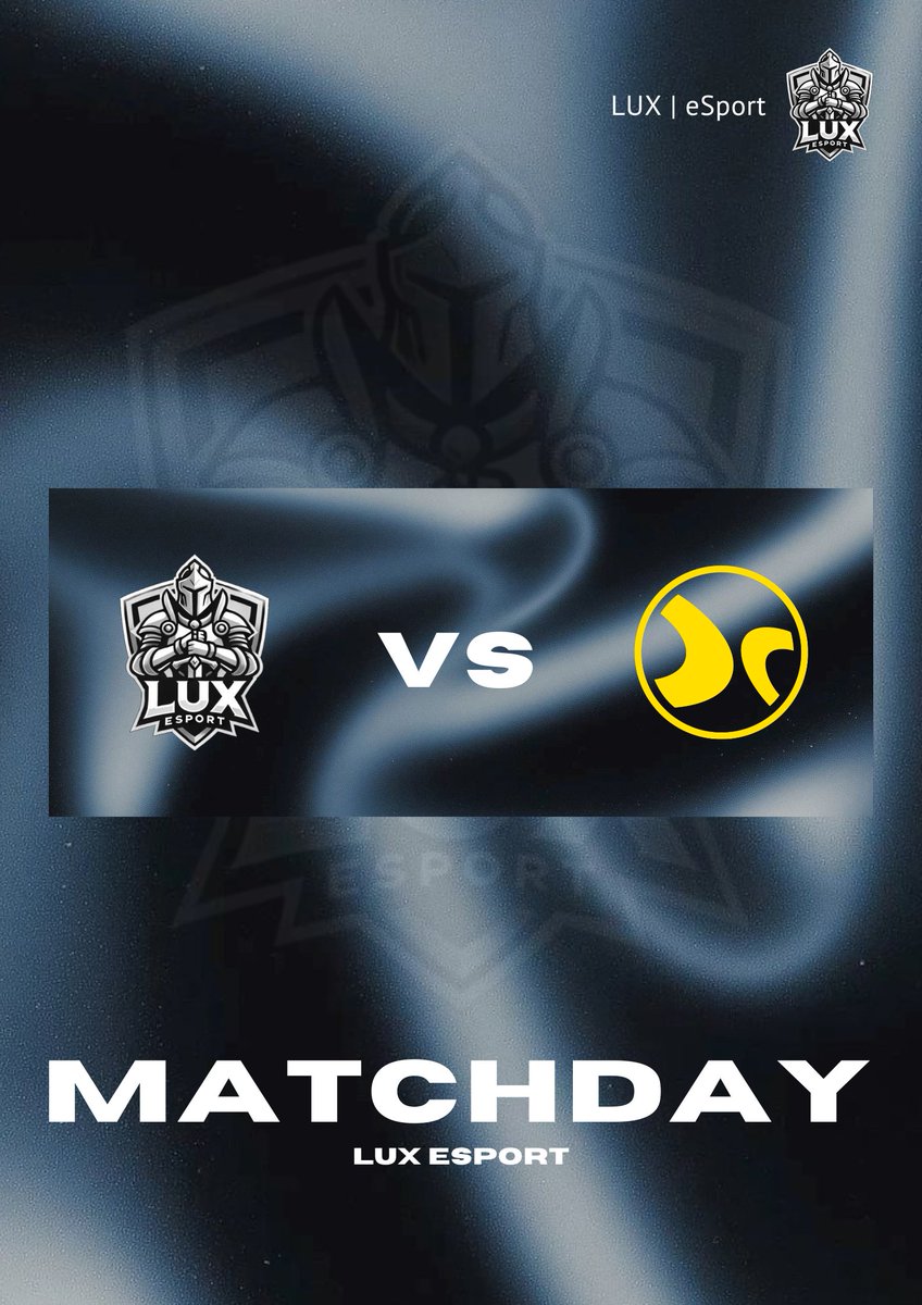 LUXEsportgg's tweet photo. 🛡️MATCHDAY🛡️

Vi spiller vores første kamp i aften!

LUX eSport🆚eSpuma
⏰| 21:00

| #LUXeSport #ForTheCrest🛡️ https://t.co/cid3Ddx4JX