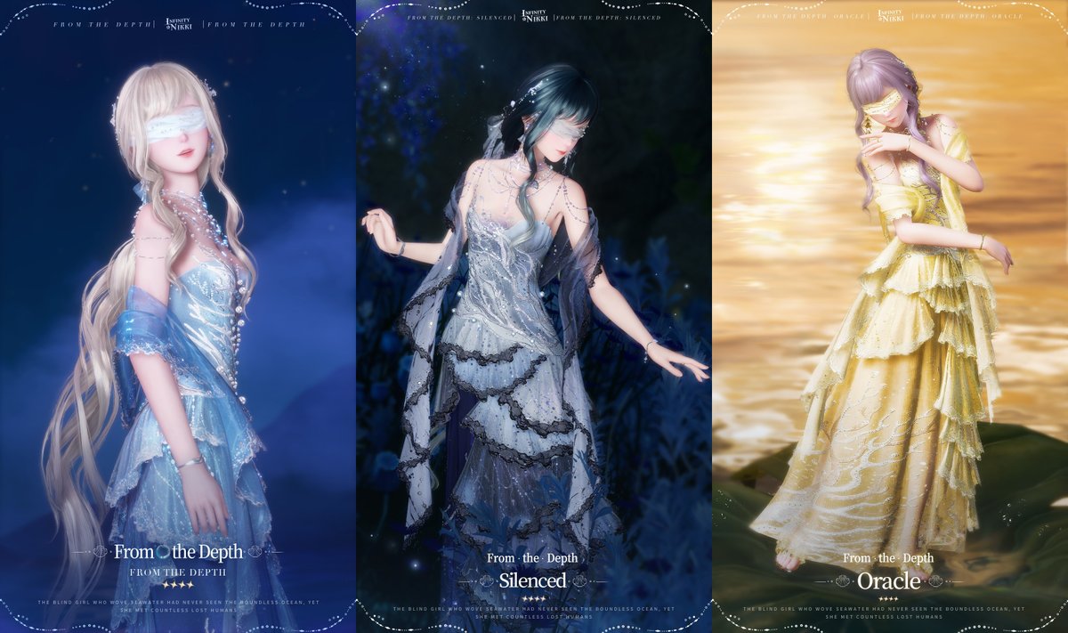 WhisperingNikki's tweet photo. ♾Infinity Nikki Version 2.5 "Where All Souls Return"
Store Rerun

♦Clothing – Limited-Time Rerun
3★ Outfit [Rosie Sweet­heart] — 300 Stellarites  
3★ Outfit [Sweet Diagnosis] — 60 Stellarites
4★ Outfit [From the Depth] – 680 Stellarites (+300 for [From the Depth: Silenced])  
*Fully glow up to obtain [From the Depth: Oracle]
♦[Sweet Groove] (~$2.99)
3★ Outfit [Sweet Rhapsody] + [Momo’s Pose: Playful Twist]
♦[Unbound Traveler](~$0.99)
[Illuminating Life] (Handheld), [Leisure Stroll] (Headwear)
♦[Fun and Frolic] — 180 Stellarites
Includes: [Hair: Bedhead Chic], [Pose: Gentle Wipe], [Playful Art: Makeup]
♦[Mighty Likes] — 180 Diamonds
Includes: [Momo Approves] (Headwear), [Momo’s Cloak: Like]
♦[Vineyard Rendezvous](~$3.99)
Includes: [Breezy Nook: Left], [Breezy Nook: Right] (Decorations)

#InfinityNikki #无限暖暖 #無限暖暖 #인피니티니키 #インフィニティニキ