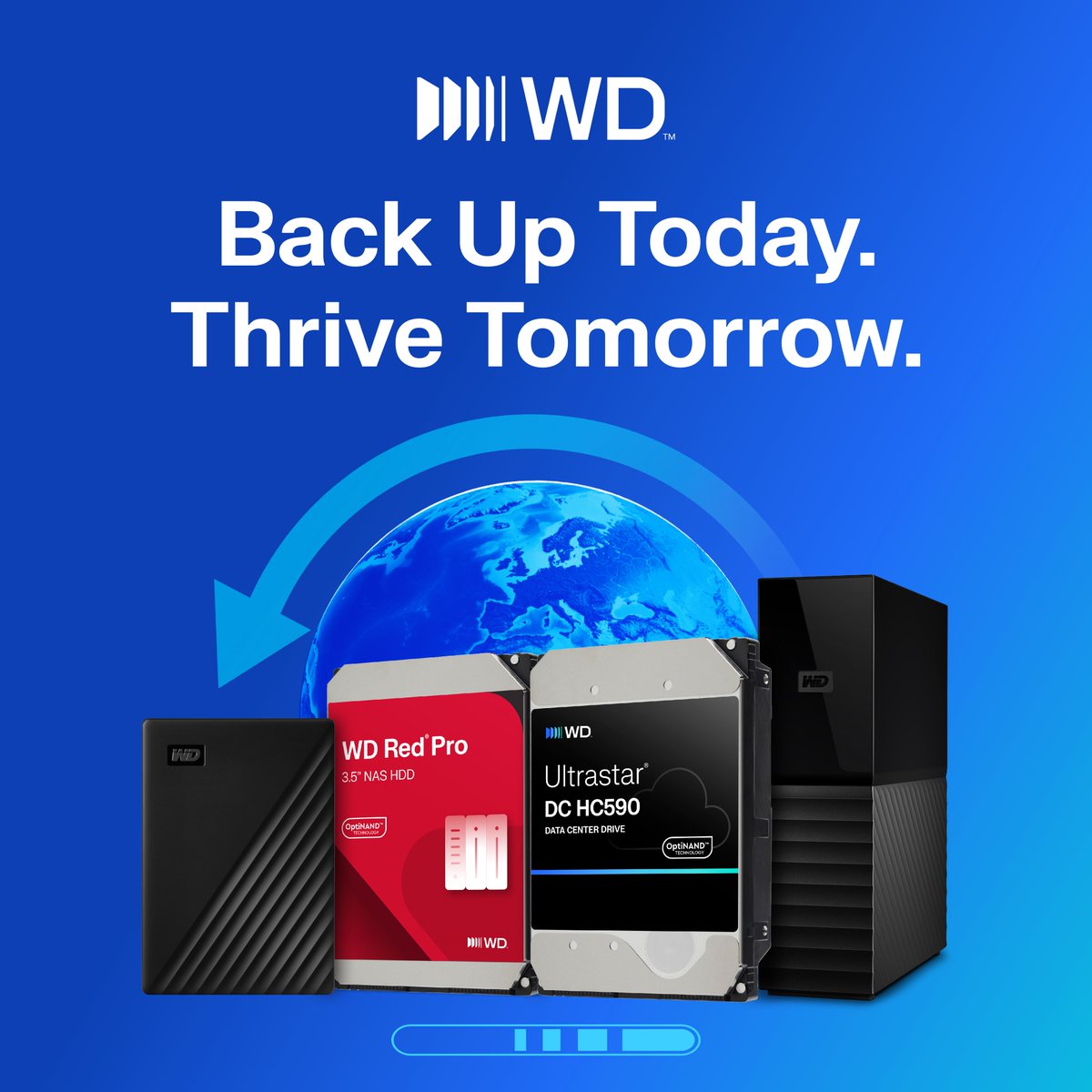 dterminalIN's tweet image. Back Up Today. Thrive Tomorrow.

Built for performance and reliability, WD storage solutions help keep your data secure and always ready when you need it.

Know More: westerndigital.com/en-in/products…

#WD #Storage