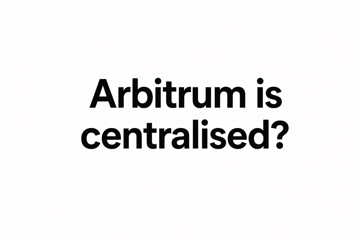0xBhargava_'s tweet photo. Is Arbitrum centralized?

Imagine calling a democratic country, non democratic just because it used it’s emergency provision.

But Arbitrum can move funds from any wallet!

that is not how Arbitrum works.

The sequencer cannot arbitrarily move user funds, and it was not the sequencer that acted here.

This was an emergency action taken by the Arbitrum Security Council.

A 12 member council elected by the DAO, where 9 approvals were required.

The council is independent from the Foundation and @Offchain labs

This was a targeted action taken to secure exploit funds without affecting users, applications, or broader chain state.

You can have your own opinion on whether security councils should exist in the long run.

That is a fair debate.

But calling this centralization is just inaccurate.

What happened here was a constrained emergency mechanism doing exactly what it was designed to do.

Just like a country has emergency provisions in time of need to make sure everything doesn’t go haywire.

So before forming opinions read exactly how these things work!