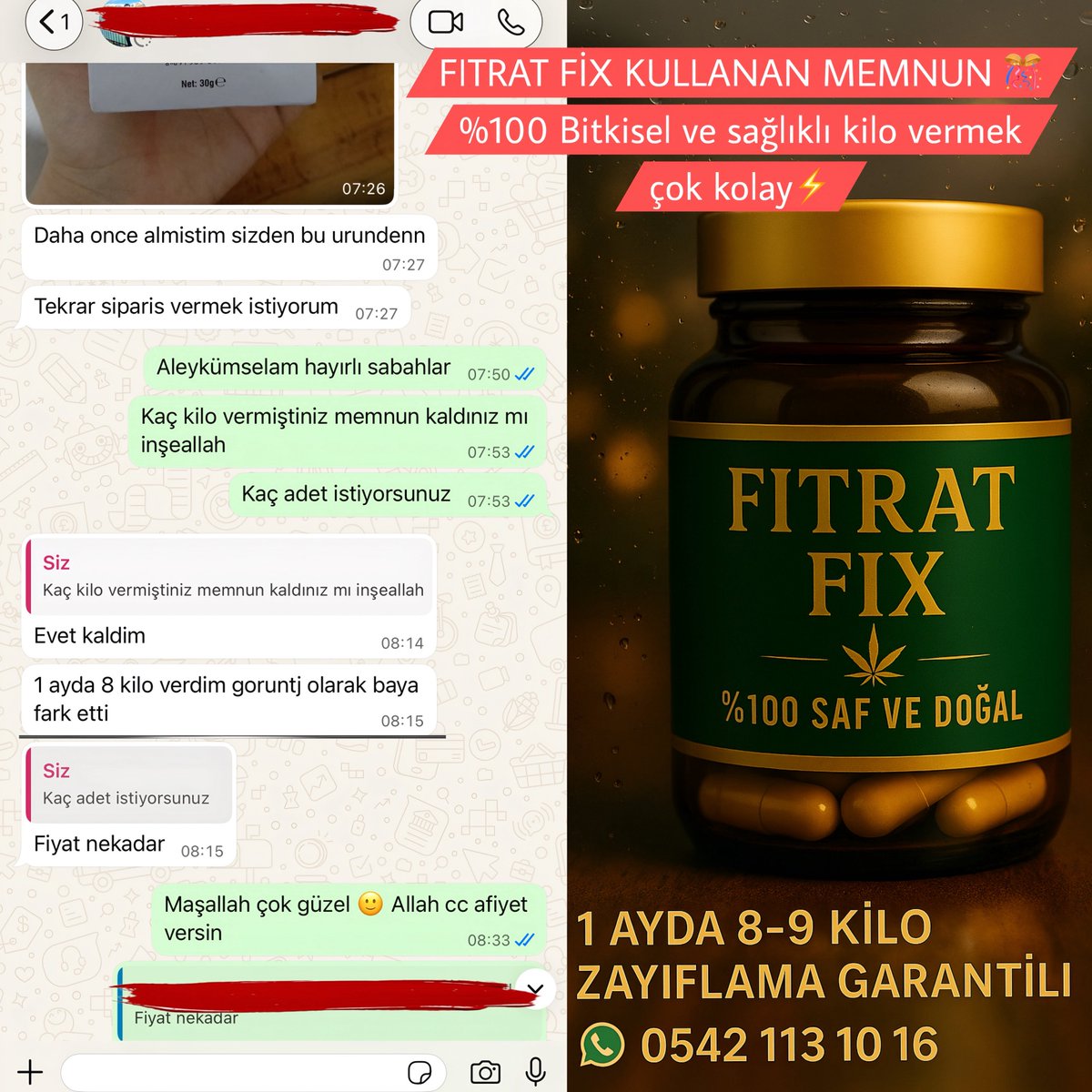 f_fix06's tweet photo. 🔥 ZAYIFLAMAK HİÇ BU KADAR KOLAY OLMADI!

Kullanıcı Yorumu
“Daha önce aldım, çok memnun kaldım.
1 ayda 8 kilo verdim, net fark etti”

🔥 Yağları yakar, Metobolizmayı hızlandırır 
🍽️ İştah kontrolü sağlanır, tatlı krizi bitter
💧 Ödem ve şişkinliği azaltır

WhatsApp:0542 113 10 16 https://t.co/iQgauelZUP