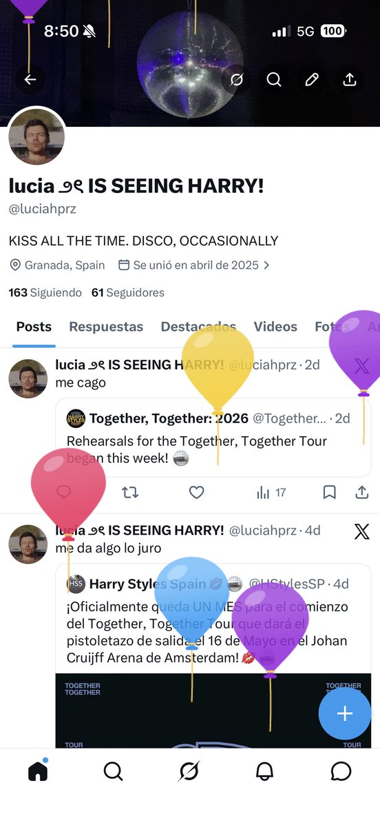 lucia ౨ৎ IS SEEING HARRY! tweet media