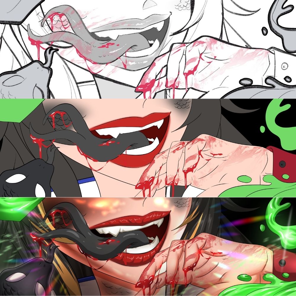 ArionSylven's tweet image. I might’ve gone too far with this one🔥

sketch ➝ final already insane…
animation? yeah… that’s gonna be dangerous

if you got a wild idea like this… I’m listening
#artmoots #ArtistOnTwitter #ArtistOnX