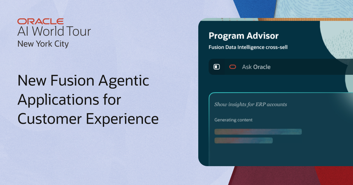 cnusays's tweet photo. Oracle’s new Agentic Applications for customer experience are redefining how sales, service, and marketing teams operate. Learn how they can help your business accelerate revenue growth and achieve outcomes that were previously out of reach: https://t.co/wkwyVqfMRj #AIWorld https://t.co/3a6FYDkLiQ