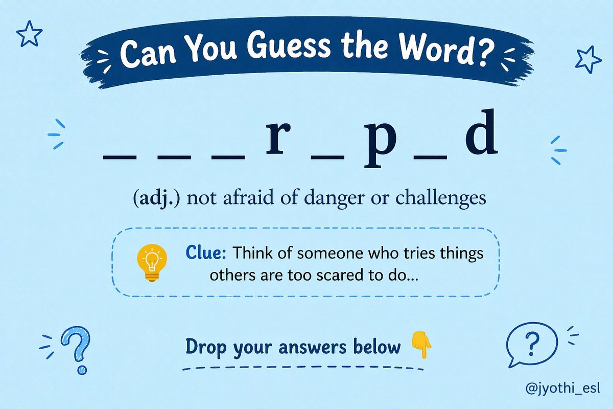 Jyothi_esl's tweet image. Let's see who gets it right first!
#LearnEnglish 
#Vocabulary 
#ESL