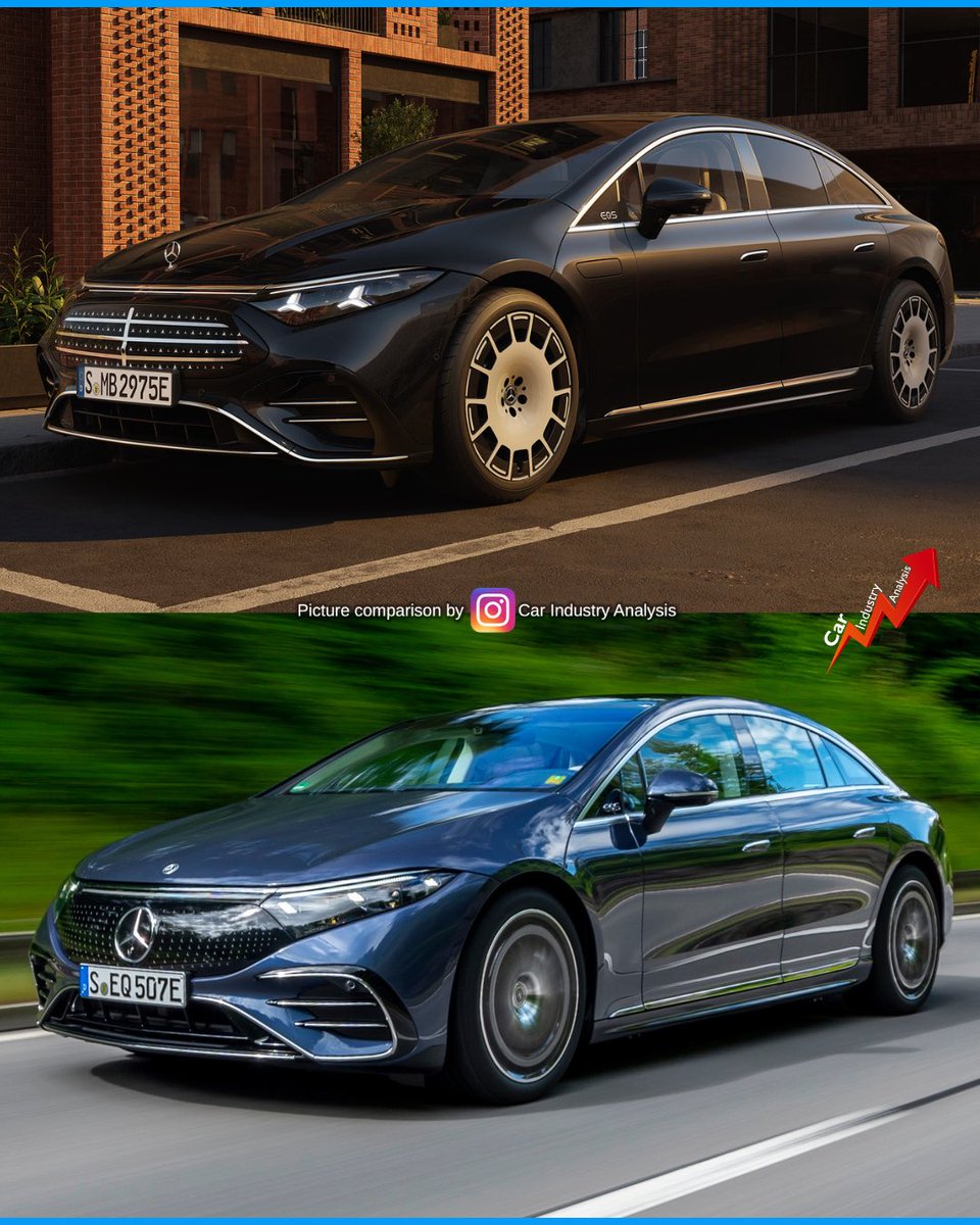 lovecarindustry's tweet image. As Mercedes reconfigures its EV strategy, it tries to gain time with the current lineup. The EQS, presented in April 2021, gets ready for a second chance.

What do you think of this new look for this controversial electric flagship?

#carindustryanalysis #felipemunoz #automotive