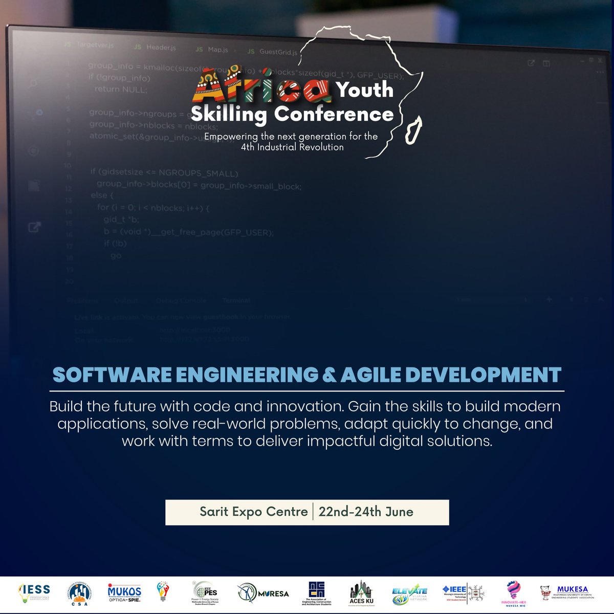 🚀 Ready to code your way into the future?

Join the *Software Engineering &amp; Agile Development* track at #AYSC and gain real-world tech skills 💻

📍 Sarit Expo Centre
📅 June 22–24

Don’t just learn,build, innovate &amp; connect.

👉 Register now! luma.com/q6p1su36