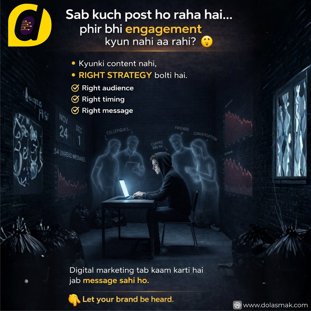 dolasmakdigital's tweet image. Jab message clear hota hai, audience ko samajhne mein waqt nahi lagta — aur action lena asaan ho jata hai.
Confusion nahi, clarity hi conversion laati hai.

🌐 Visit: dolasmak.com
📞 Call / WhatsApp: +92 336 5276250

#ClearMessage #MarketingStrategy #DigitalGrowth