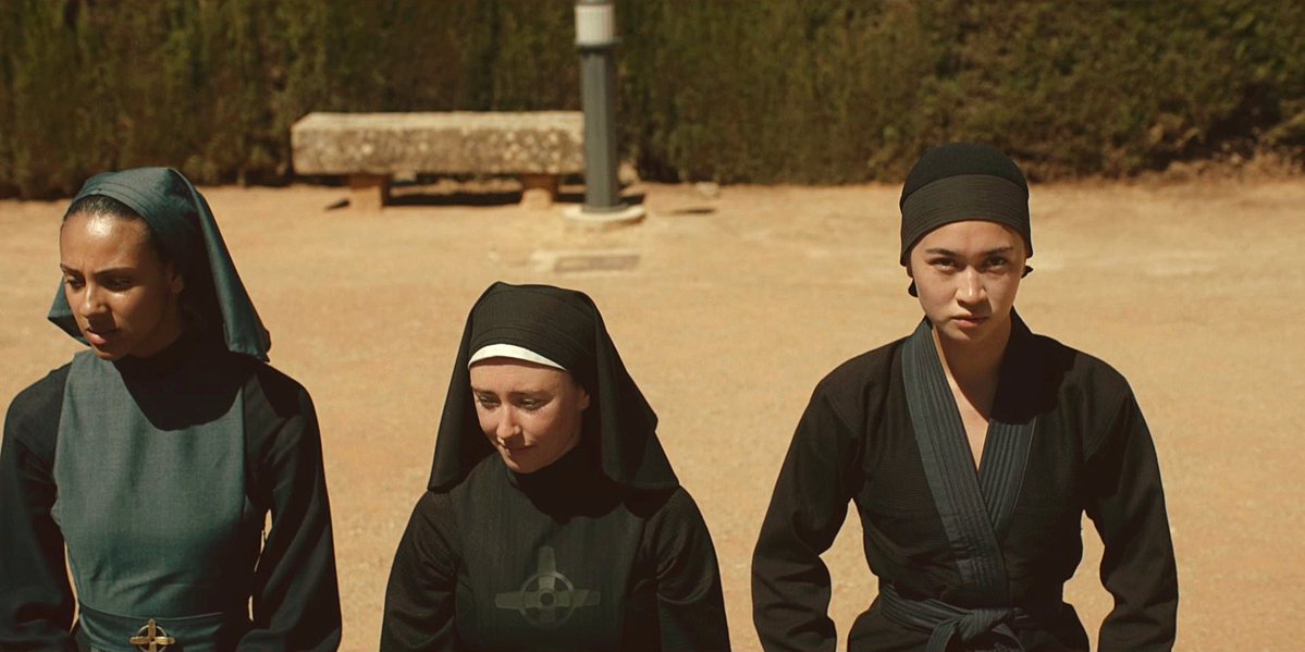 WrathOfGrapesN7's tweet image. She has the intensity of a wild animal on the hunt.
#WarriorNun #SaveWarriorNun