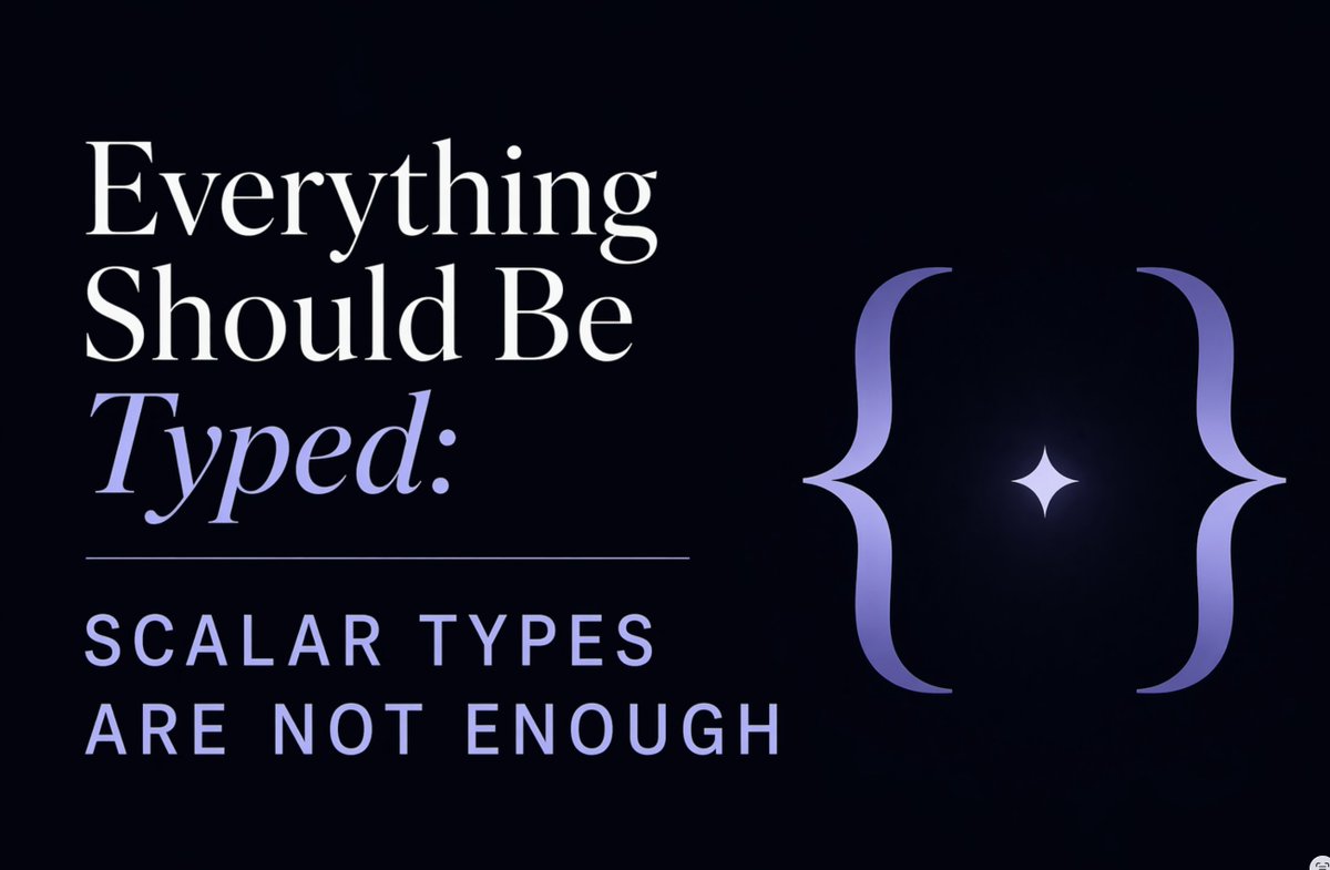 brk0v's tweet image. ⚙️ A function taking (string, string, int, int) is not really typed.

It’s just enough to compile. Not enough to protect meaning.
ShopID ≠ CustomerID

Great post how to use New Type Pattern to protect domain meaning in Rust, Go and TypeScript:
sot.dev/everything-sho… 
#go #rust