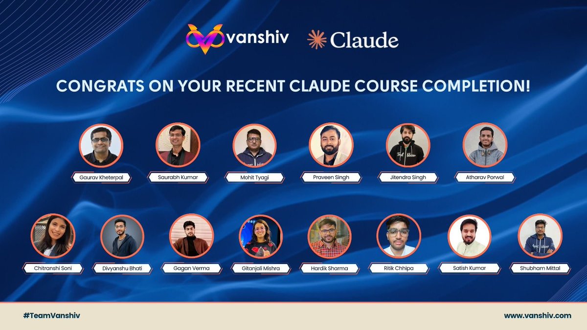 gauravkheterpal's tweet photo. Excited about what we’re building with @claudeai

We at @vanshivtech completed all requirements to become a partner ~1 month ago & a bunch of our folks including yours truly (founder & CEO) also did a bunch of courses to fulfil the pre-reqs.

We're looking forward to getting onboarded and taking this to market. @AnthropicAI - Let's please get this moving!

#Claude #ClaudePartner #Anthropic #AnthropicPartner