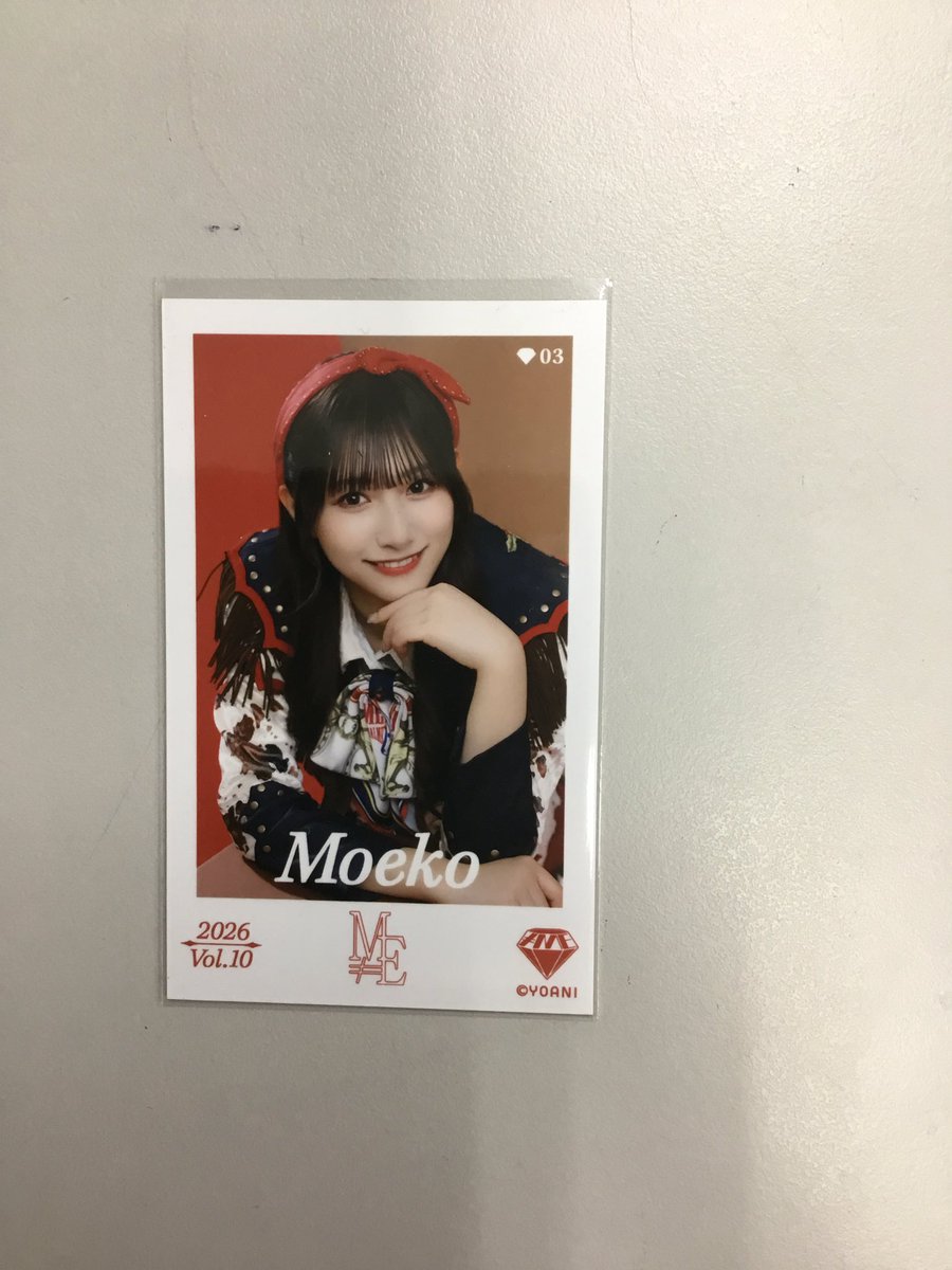 蟹沢萌子 モブノデレラ パスポート カード ≠ME 蟹沢萌子ちゃん ミニフォトカードレア入荷です！！