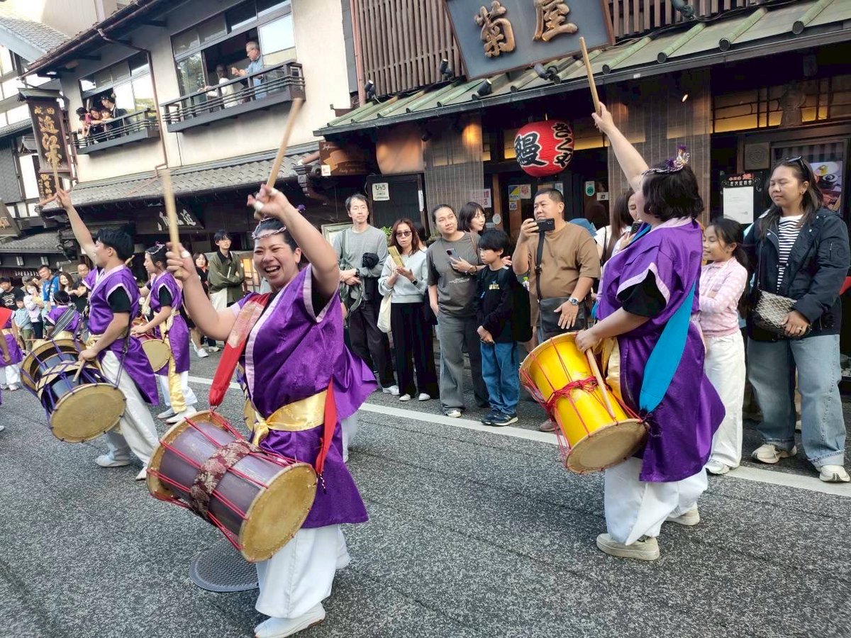 chigusadaico's tweet photo. 成田太鼓祭り🔥 https://t.co/Yu0IZKnS33