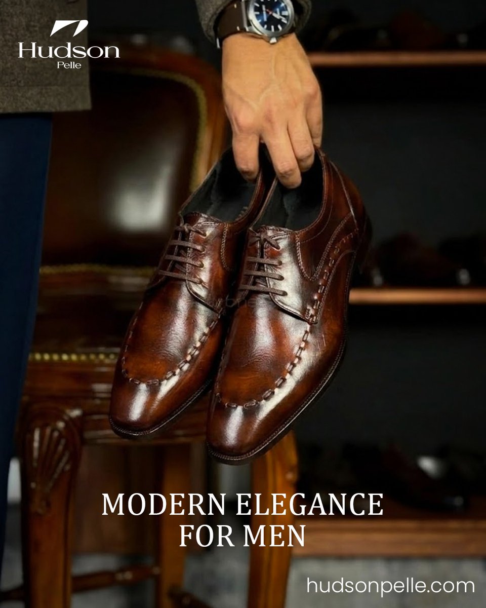 HudsonPelle's tweet image. Modern elegance, made for the gentleman who values detail.
Rich tan leather, timeless craftsmanship and effortless sophistication for every occasion. 

#MenswearUK #BritishStyle #ClassicMenswear #LeatherShoes #SmartStyle #GentlemanStyle #FormalFootwear #LuxuryMenswear
