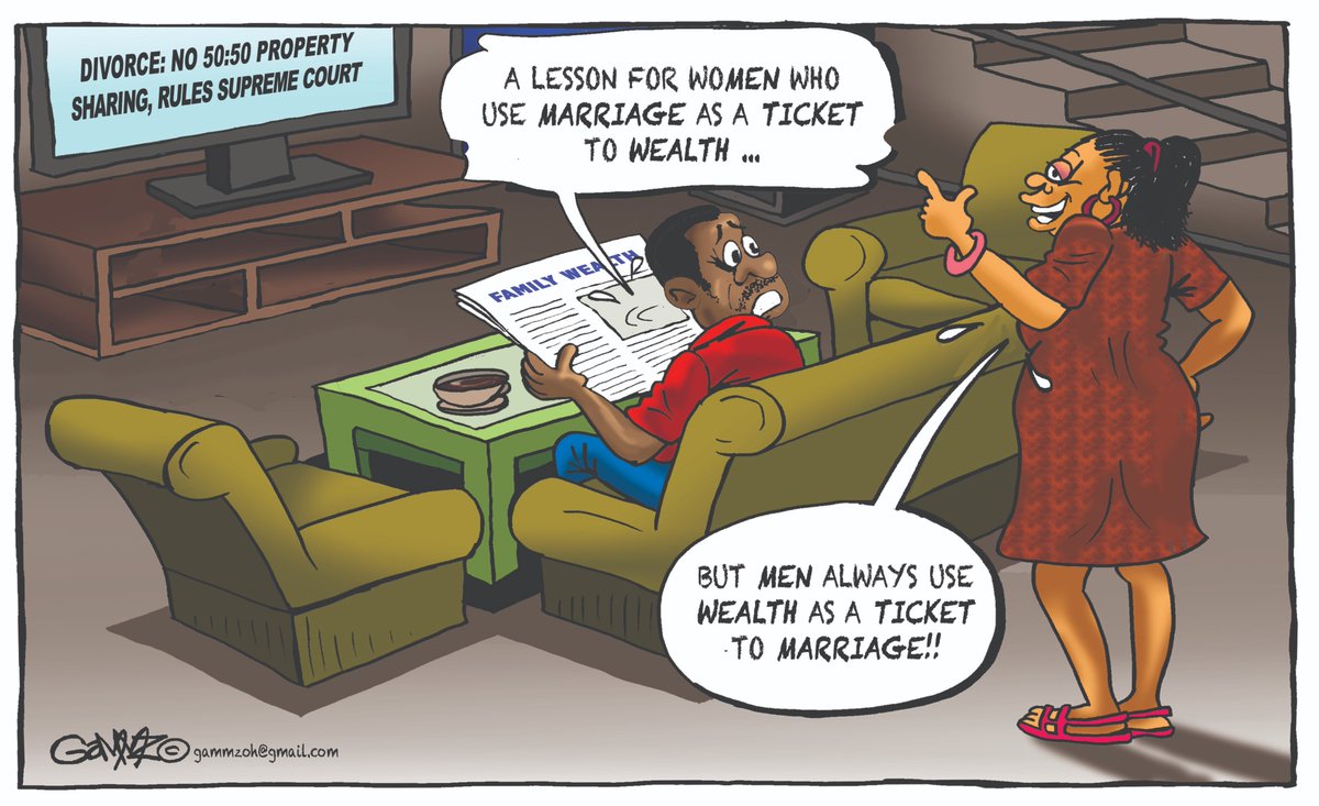 kiddoGAMMZ's tweet image. #Divorce Till wealth do us part... Cartoon for @StandardKenya  @KTNNewsKE @ktnhome_