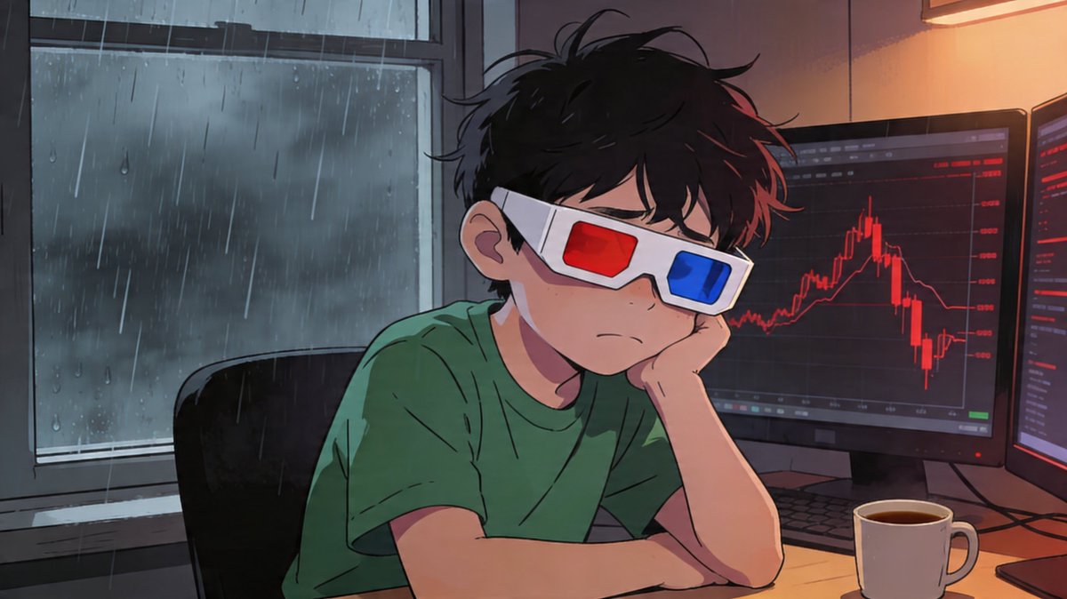 shaman_dp's tweet image. gm

3rd day of rain… mood = zero ☔️

no energy, no motivation, just watching charts and the weather competing who’s more depressing

hope your week going better than mine 😅

#gm #mood #rain #crypto #vibes