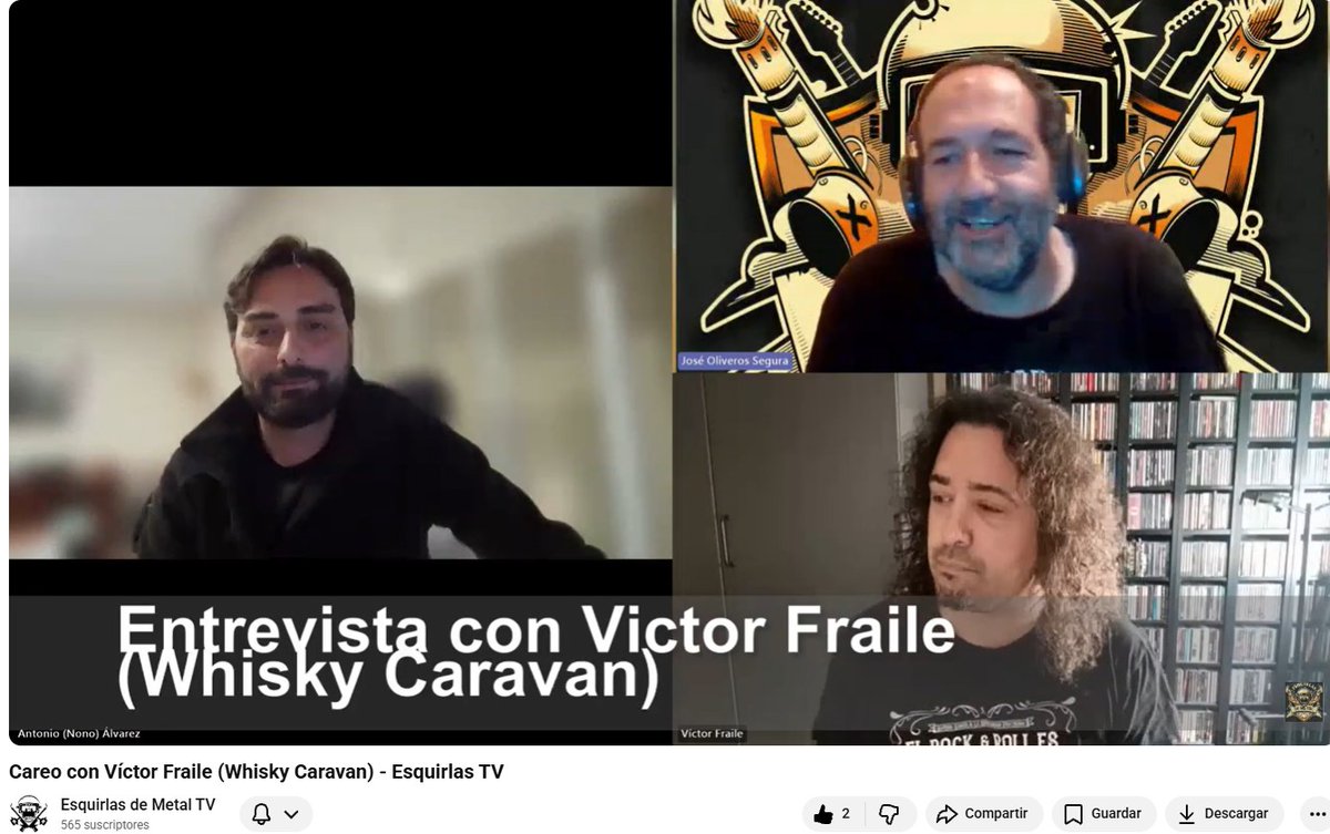 EsquirlasDMetal's tweet photo. La entrevista en vídeo a Whisky Caravan, por @GuionbyJOS y @AntonioAlvrz 📹👀👇🏻
https://t.co/DQp0nCosTz https://t.co/D4tvFUmIuz