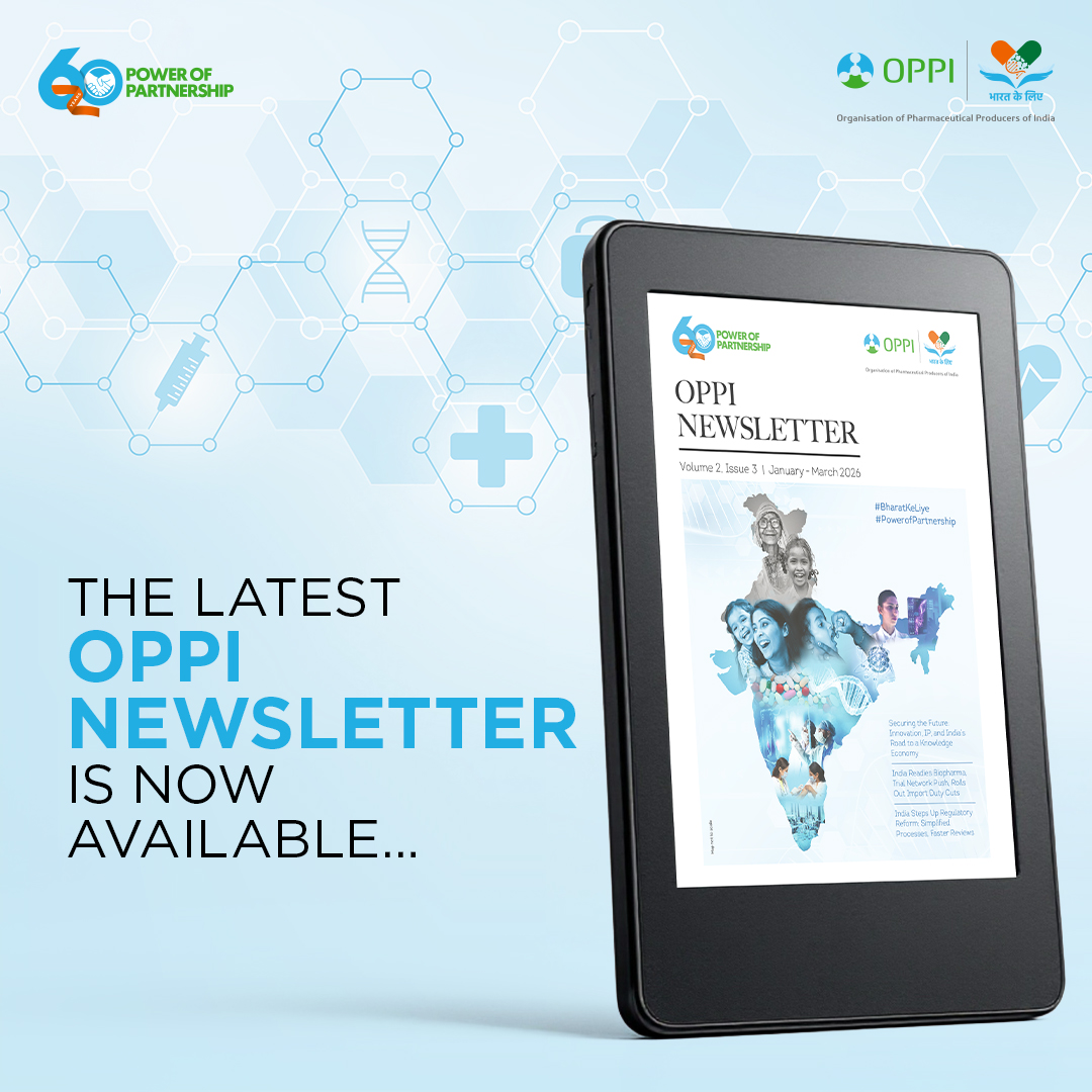 OPPIIndia's tweet photo. India’s #healthcare ecosystem is evolving with stronger policy, #innovation, and IP focus. Our latest newsletter covers key shifts from regulatory acceleration to access and industry impact.
Explore more: https://t.co/WwFhF0SACc
#OPPIat60 #PowerOfPartnership #BharatKeLiye https://t.co/GhT60n2mQD