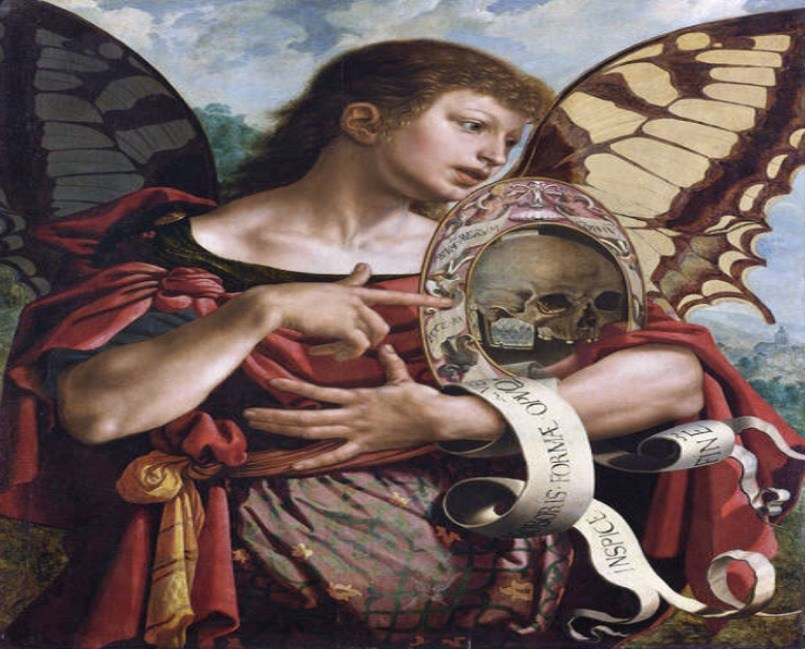 einsteresante's tweet image. Vanitas (1535-1540) de Jan Sanders van Hemessen. Palacio de Bellas Artes de Lille, Francia. #arte #pintura