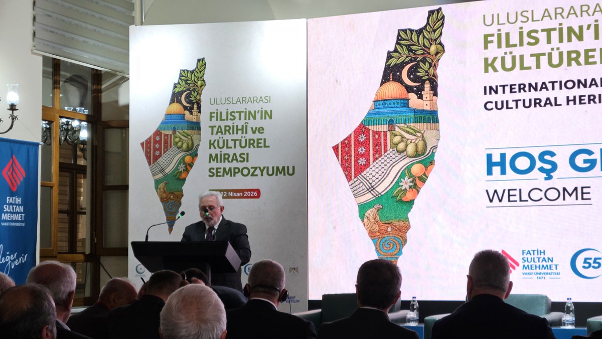 FsmvuOrdam's tweet photo. Uluslararası Filistin'in Tarihî ve Kültürel Mirası Sempozyumu selamlama konuşmaları ile başladı. https://t.co/KMy1gNGppN