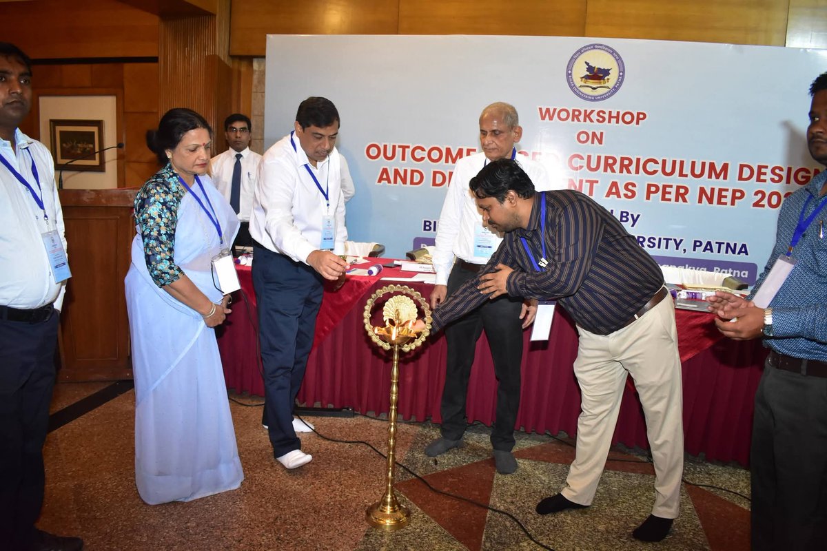 bijendra2k8's tweet photo. Day 1 of Five Days Workshop on Outcome Based Curriculum Design and Development as per NEP 2020 organized by Bihar Engineering University, Patna from 20- 24th April, 2026 at Hotel Chanakya, Patna https://t.co/76Hz0mpwFw