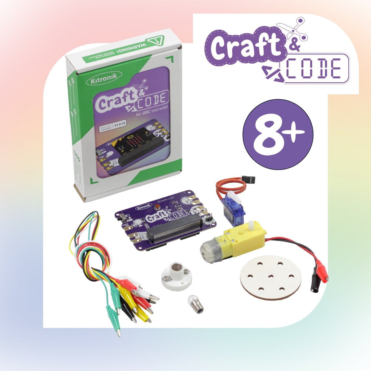 Kitronik's tweet image. Kitronik Craft &amp;amp; Code for the BBC micro:bit

Get creative by combining the BBC micro:bit and electrical components with Kitronik Craft &amp;amp; Code! Designed by Teachers and tested by Pupils for learners aged 8+

kitronik.co.uk/products/56132…

#teachers #craft