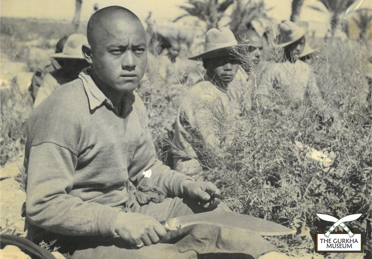 GurkhaMuseum's tweet image. The Tunisian Campaign began in November 1942 after El Alamein. In March 1943, Gurkha battalions of the 4th Indian Division joined the fight, playing a key role at Wadi Akarit &amp;amp; Djebel Garci. 

Discover more in Desert Victory: ow.ly/NeeF50YFBT0 

#WWII  #WWIIHistory #Gurkha