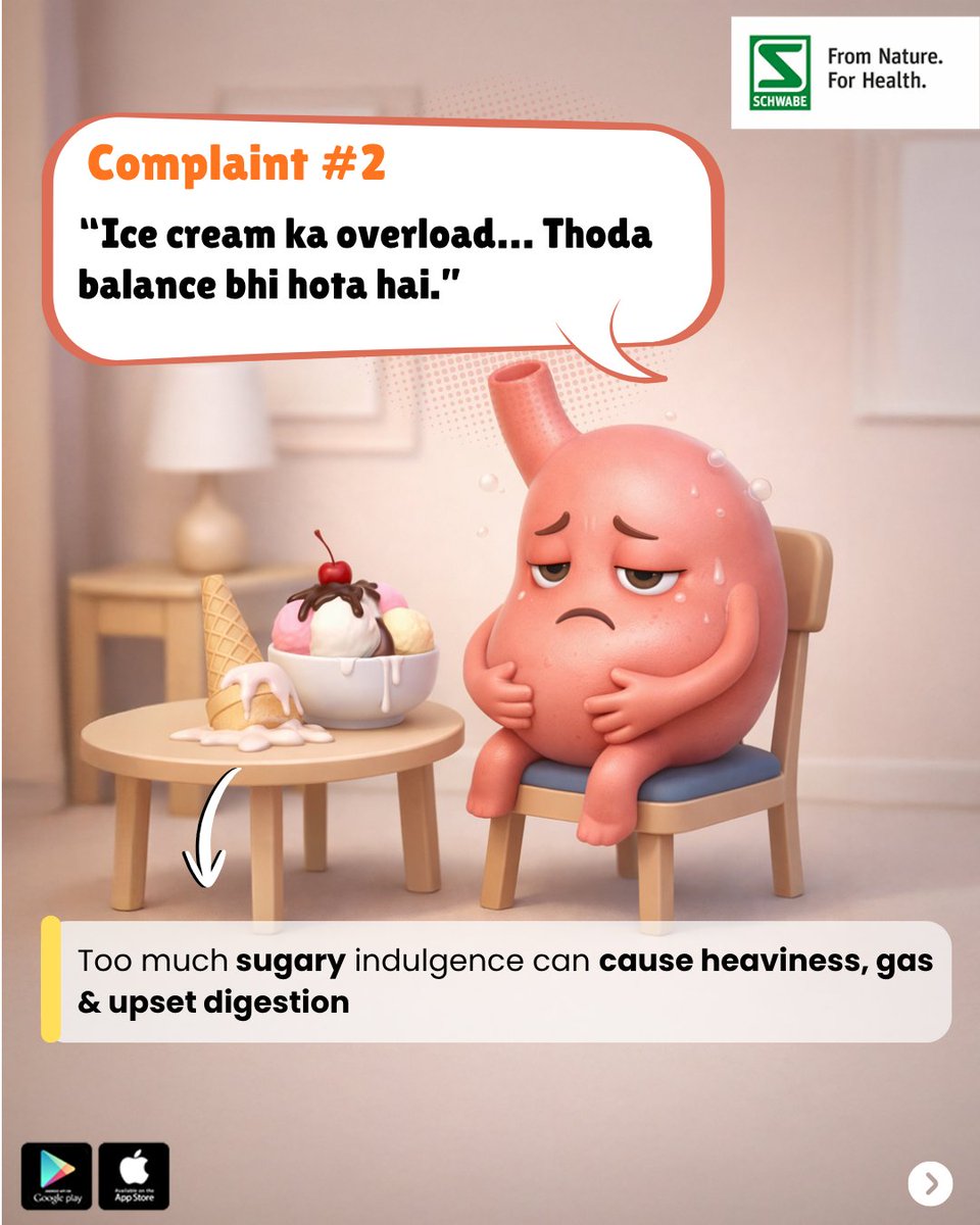 schwabeindia's tweet image. Summer habits = stomach complaints? 😅
Cold drinks, random meals &amp;amp; sugary indulgence can leave you feeling bloated or acidic.
Give your digestion gentle support with Alpha™-Acid by Schwabe India.

#SchwabeIndia #AlphaAcid #AcidityRelief #SummerWellness #DigestiveHealth