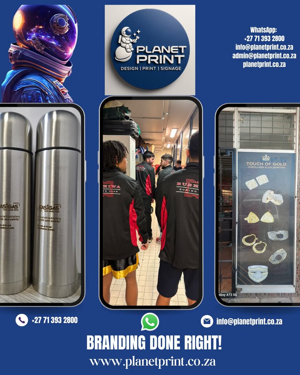 PlanetPrintSA's tweet image. We offer a seamless Design • Print • Deliver experience dedicated to excellence.

WhatsApp: wa.me/+27713932800
info@planetprint.co.za
admin@planetprint.co.za
planetprint.co.za

#printing #design #branding #flyers #banners #stickers #vehicle