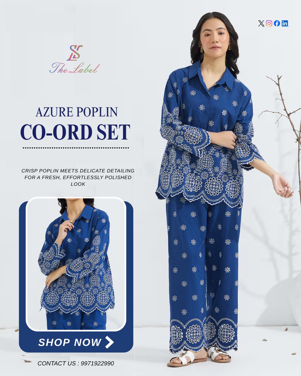 TheLabelWorld's tweet image. Fresh, easy, and effortlessly stylish 
Designed for comfort with subtle detailing that makes you stand out.
.
Call/WhatsApp 9971922990
Shop your look today!
.
#thelabel #coordset #everydaystyle #casualchic #comfortwear #minimalstyle #styleınspo