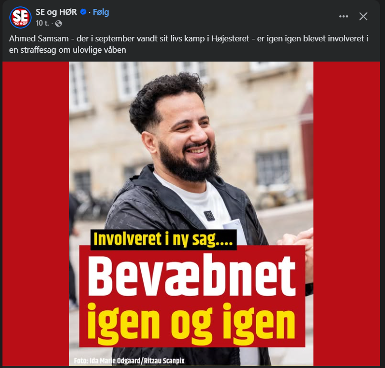 PallePoulsen's tweet image. Kender du typen?
Altså, at det er mig en gåde, at der er journalister i de danske medier, der kæmper for denne mand.
Deres naivitet er ekstraordinær. 
"På kun 24 dage blev Ahmed Samsam stoppet tre gange på centrale steder i København, hvor han var bevæbnet med en kniv."
#dkpol
