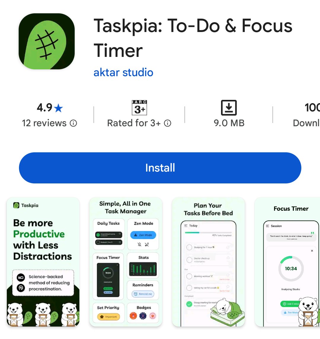 AktarCreative's tweet image. I built a productivity app that beats procrastination. Beautiful UI. Free to use.

Download on Play Store: play.google.com/store/apps/det…

#productivity #procrastination #focus #tasks #app #work
