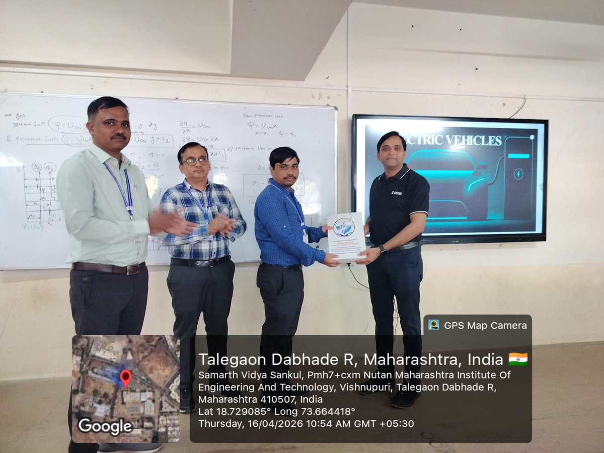 NMIETPUNE's tweet image. ⚡ Guest Lecture on Electric Vehicle Design at NMIET!
Insightful session by Dheeraj Shedgae from Eka Mobility 🚀

67 students gained hands-on industry insights

#NMIET #EV #MechanicalEngineering