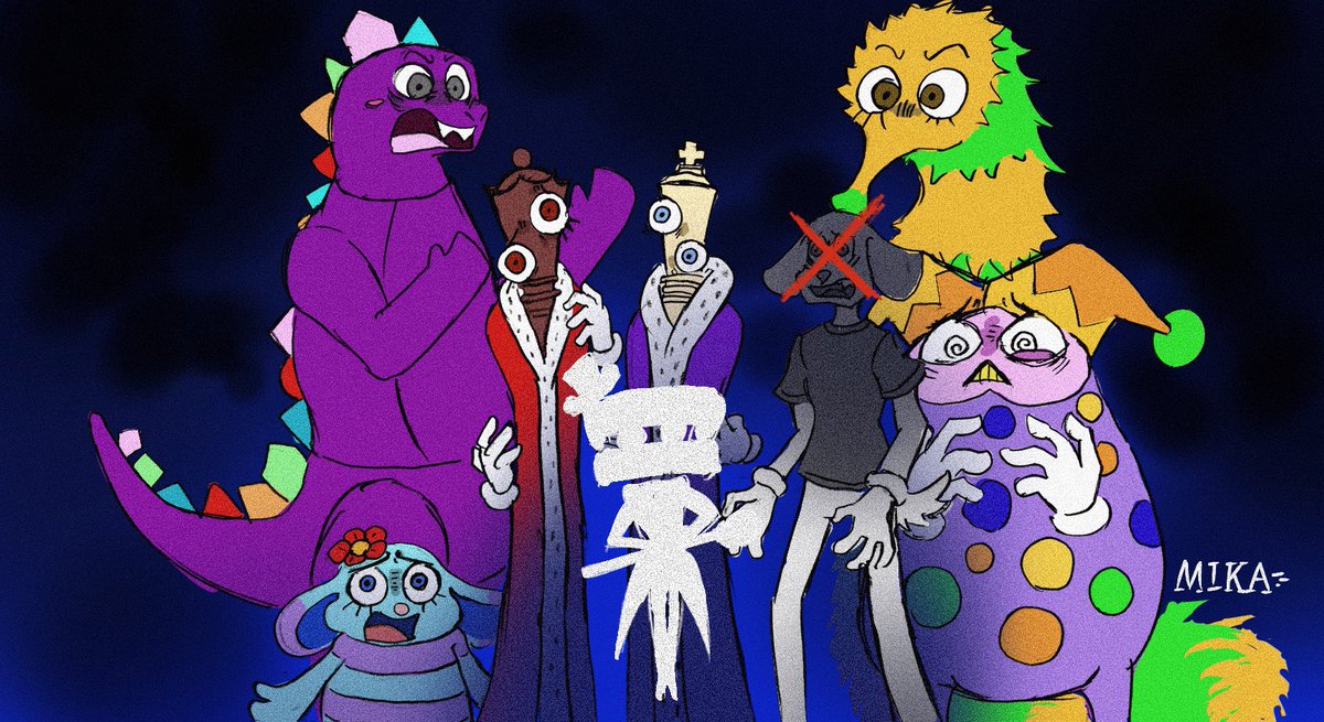 ZMumika33126's tweet image. #TADC #kinger #Queenie #Scratch 
（人間時は捏造）