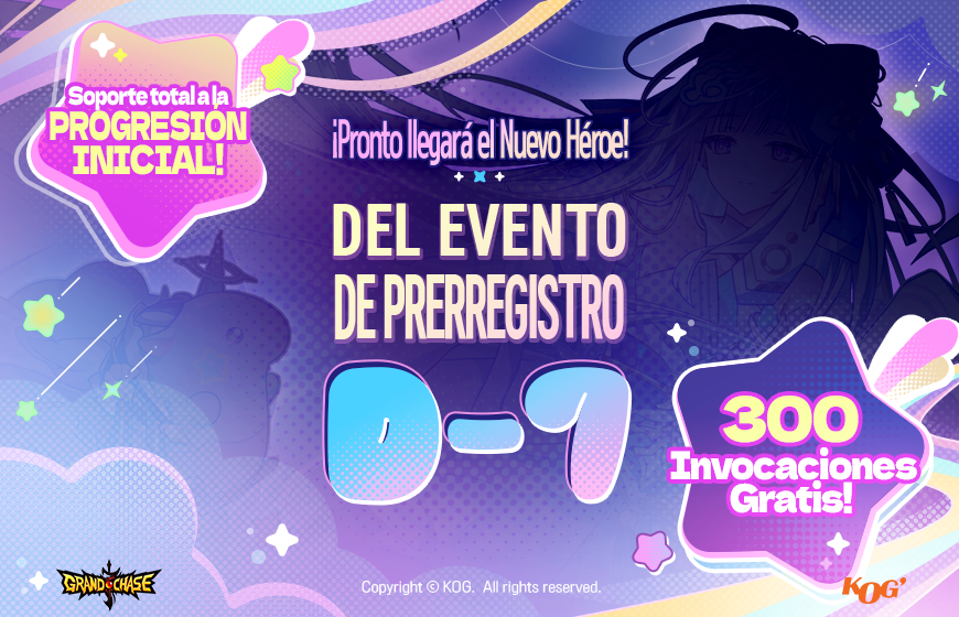 GCLATAM_Oficial's tweet photo. New Hero Release Coming Soon💖
Next week, the pre-registration for the new hero will start!
Please look forward~
to which hero will be released✨

▶ Start Game!
https://t.co/ta6QCKgV6q

#GrandChase #PreRegistration https://t.co/b7B71nQmxx