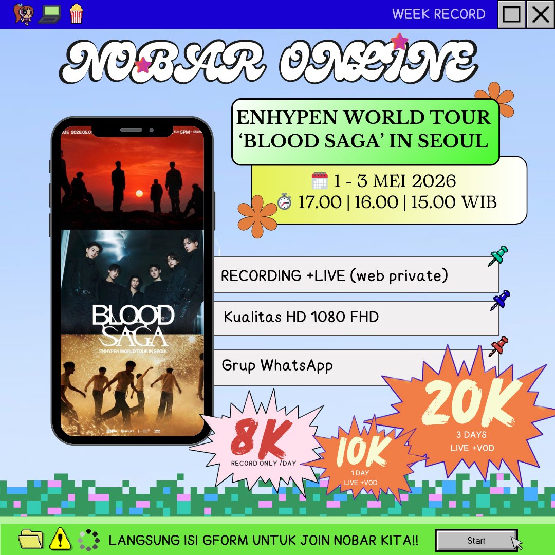 week | nobar open ✨️ tweet media