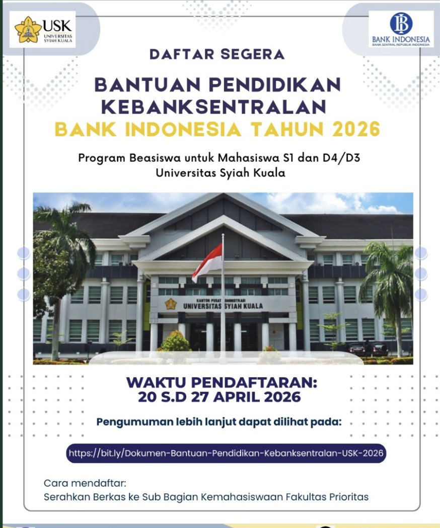 Universitas Syiah Kuala tweet media